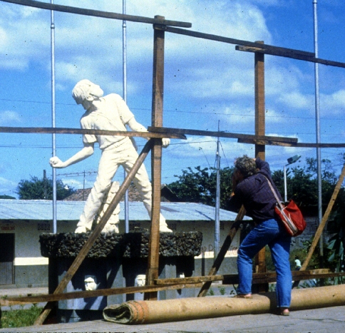 #23 Masaya, boy with bomb statue