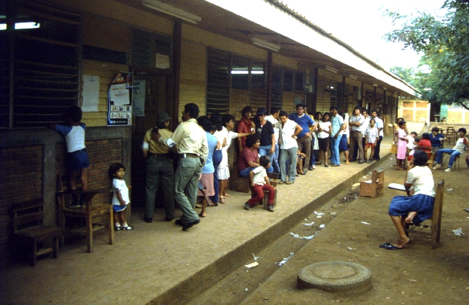 Waiting to vote